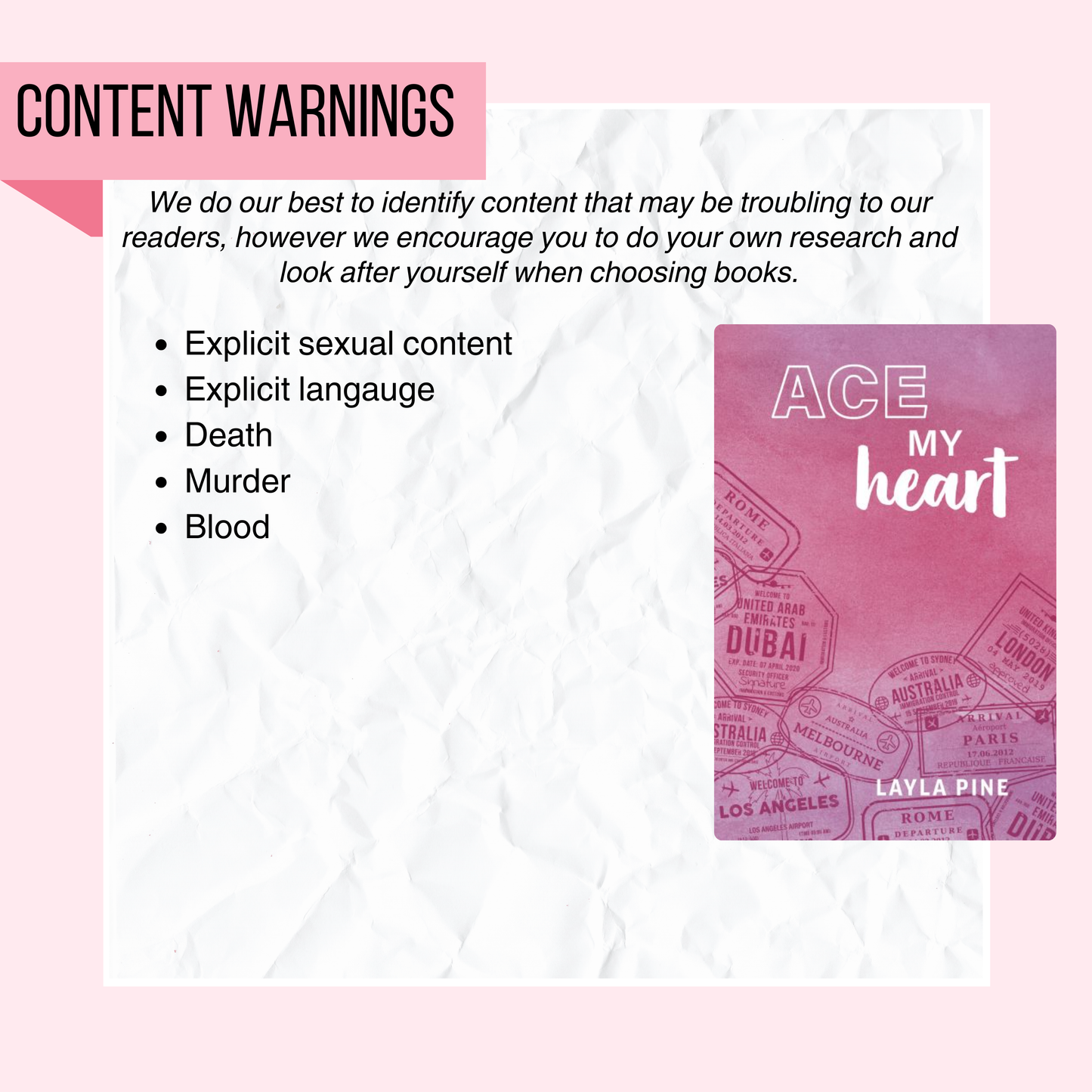 Ace my Heart | Discreet cover | Signed by Author