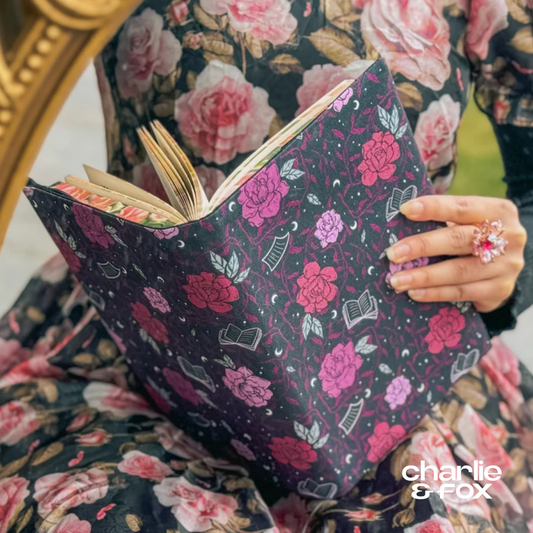 Fabric dust jacket | Romantasy