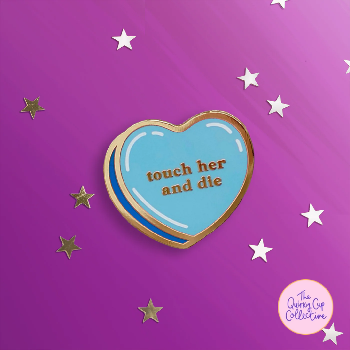 Quirky Cup | Conversation Heart Pins