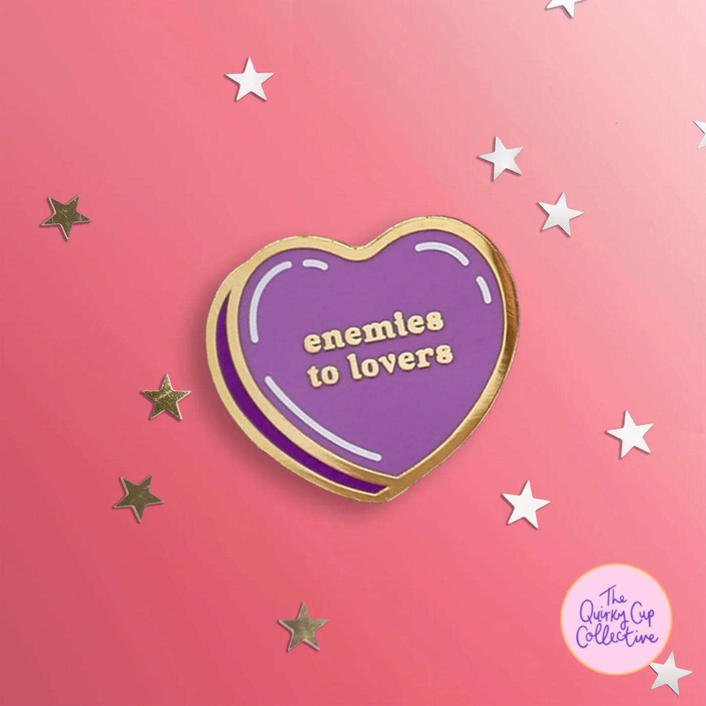 Quirky Cup | Conversation Heart Pins
