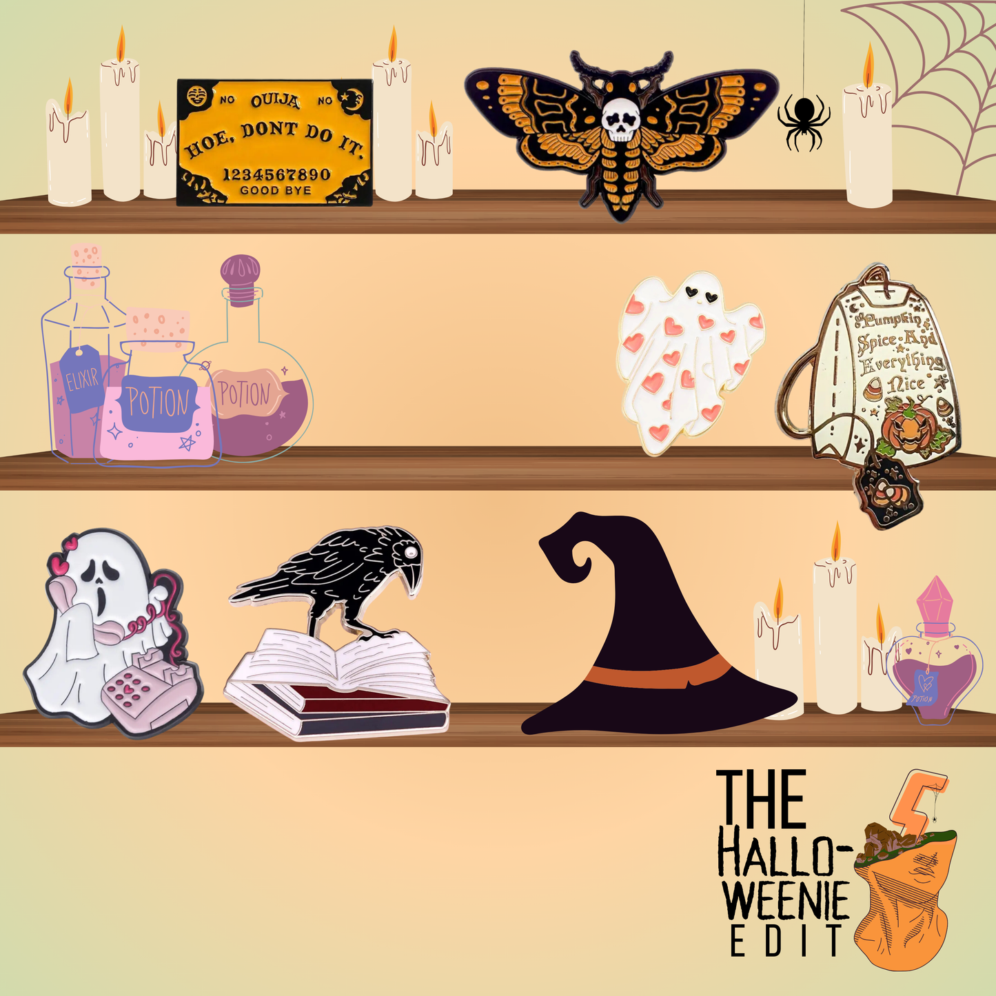 Hallo-weenie Lapel Pins