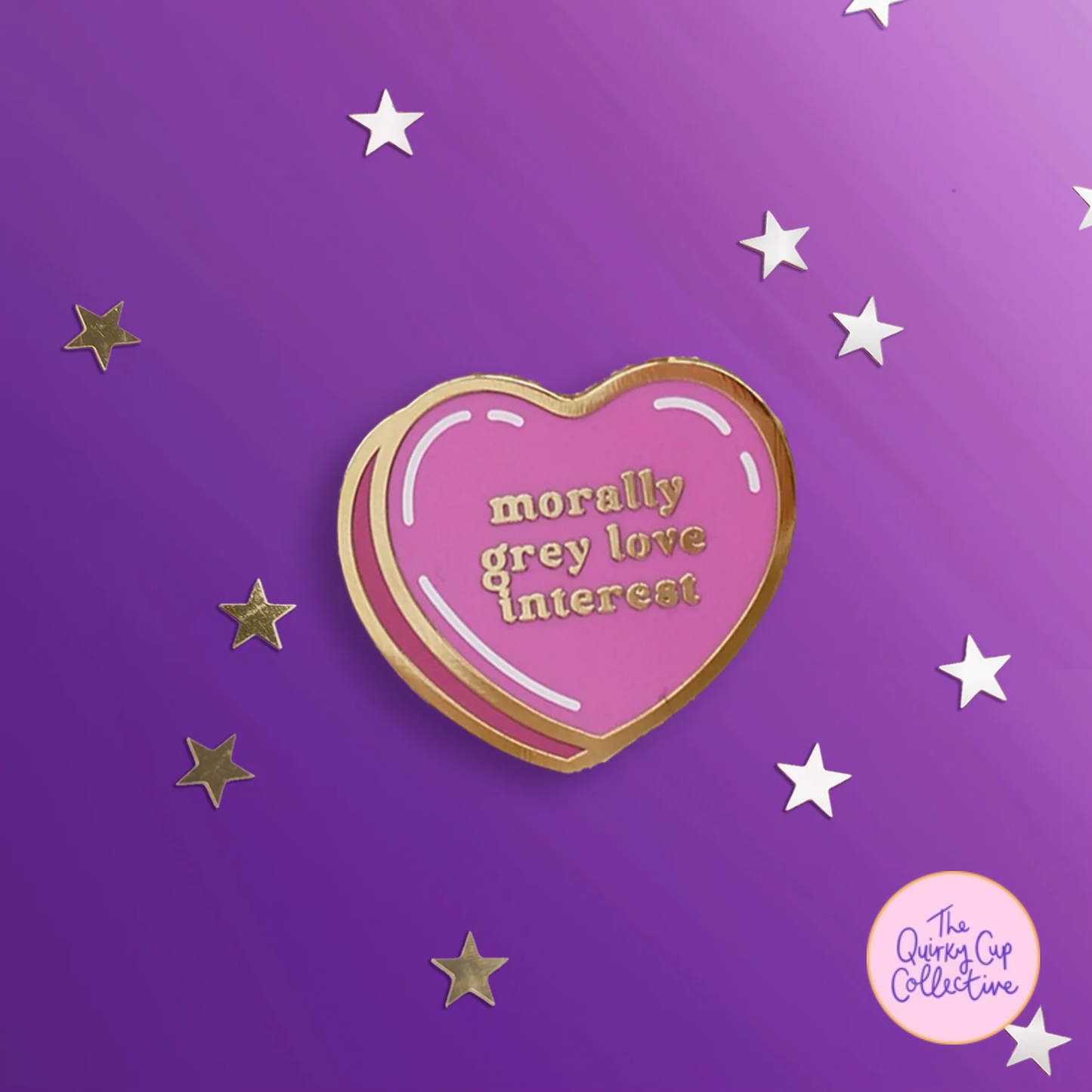 Quirky Cup | Conversation Heart Pins