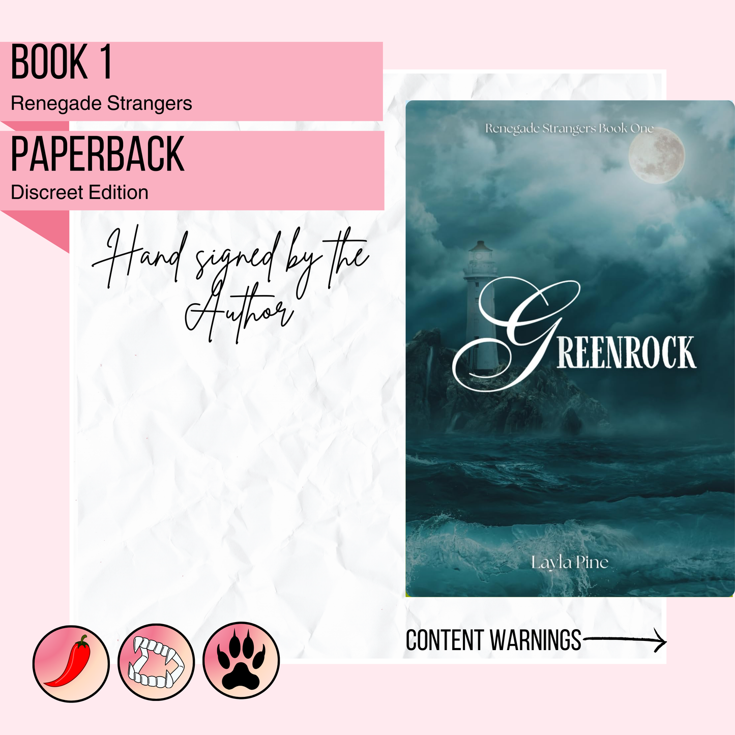 Greenrock |  Discreet cover | Signed by Author