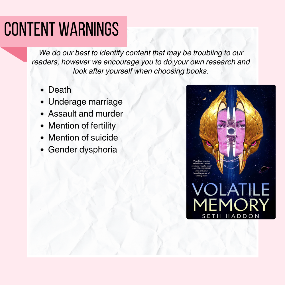 Volatile Memory | Hardcover - Signed by Author