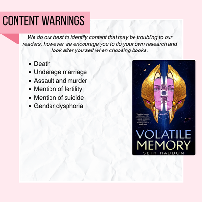 Volatile Memory | Hardcover - Signed by Author