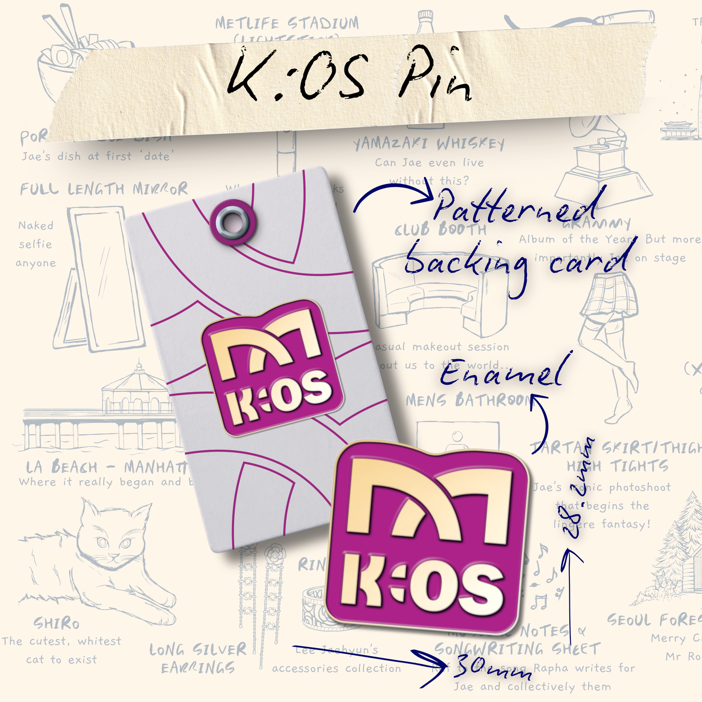 K:OS Pin [Available January 2026 - Limited overstock]