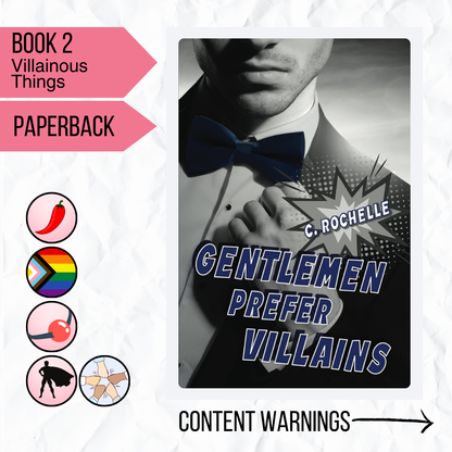 Gentlemen Prefer Villains | Handsigned book plate included