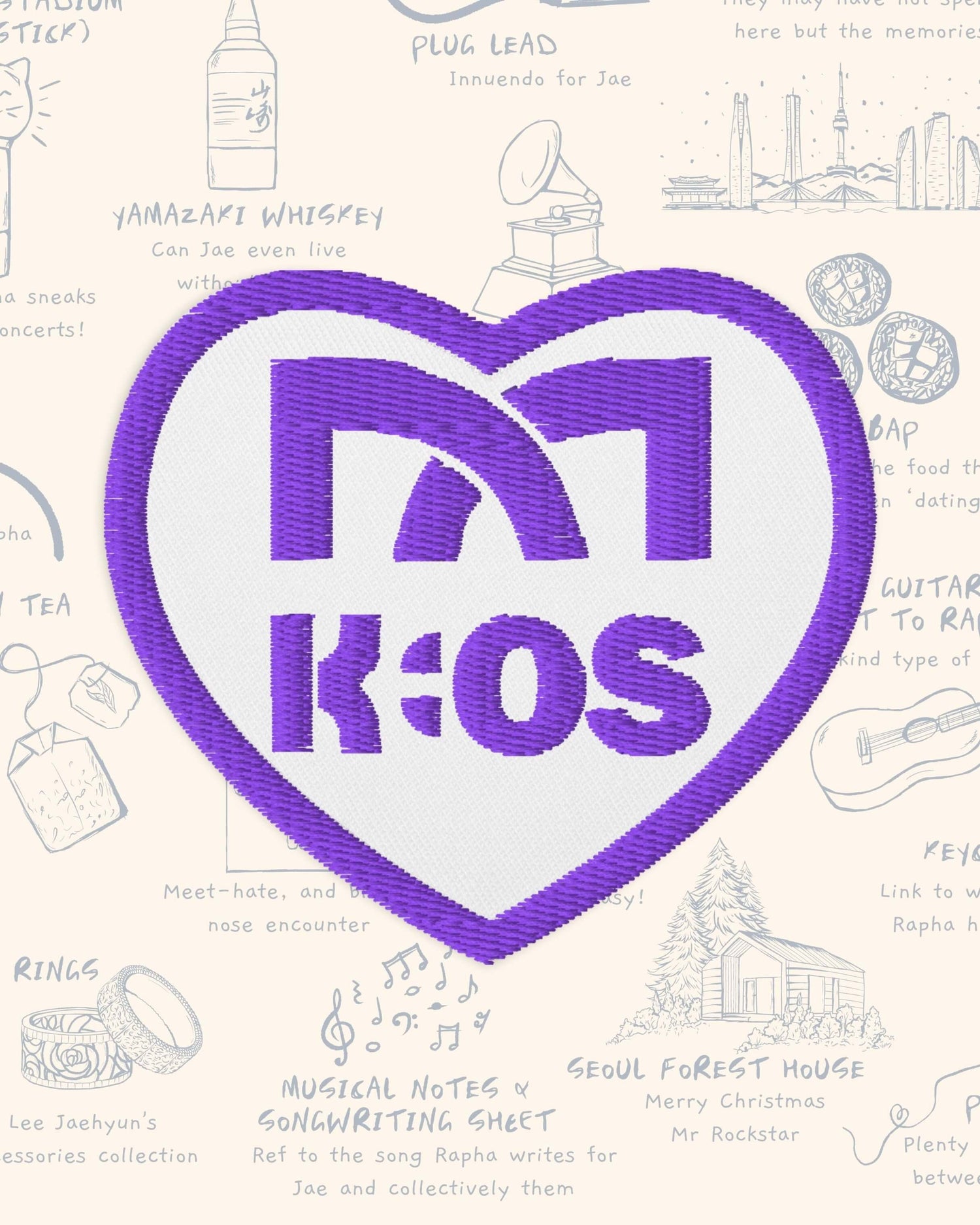 K:OS embroidered patch