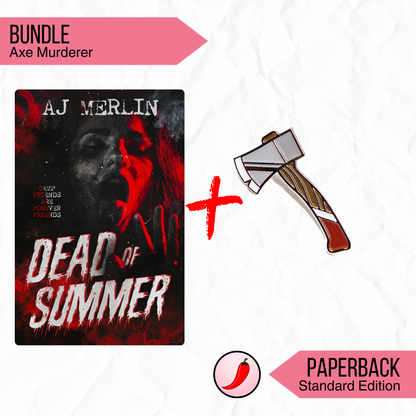 Axe Murder | Paperback and Pin Bundle