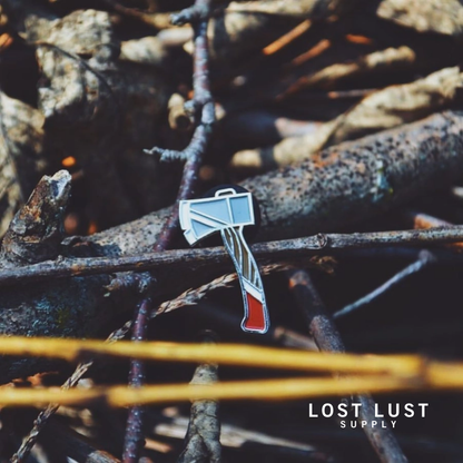 Lost Lust Supply | Hatchet pin by Charlie Wagers