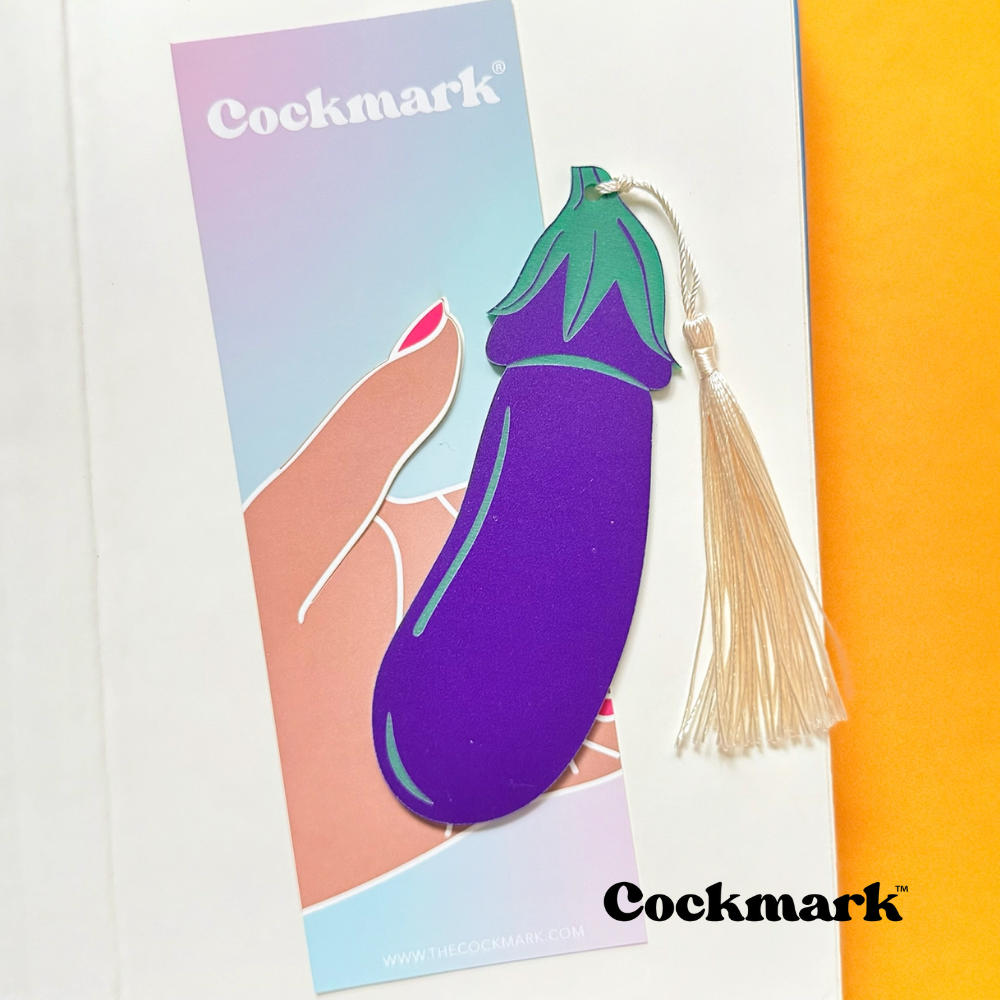 Bookmark | Eggplant Cockmark