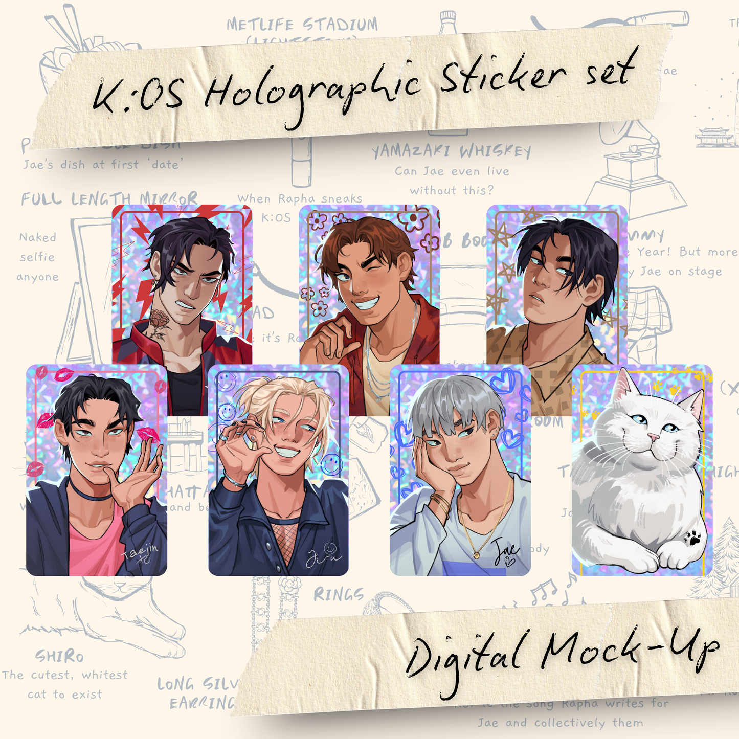 K:OS Sticker Set [Available January 2026 - Limited overstock]
