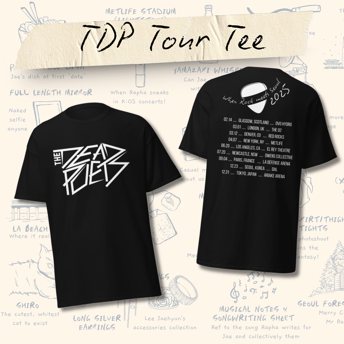 The Dead Poets Tour Tee [Available January 2026 - Limited Overstock]