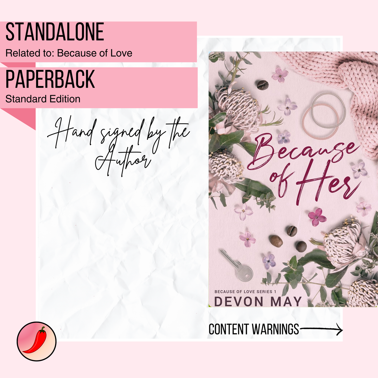 Because of Her | Signed by Author